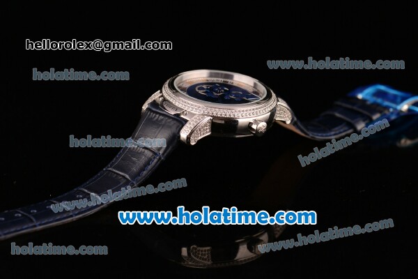 Ulysse Nardin Freak Automatic Steel/Diamond Case with Blue Dial and Black Leather Strap (EF) - Click Image to Close